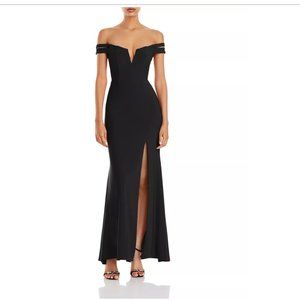 AQUA Off-the-Shoulder Gown - 100% Exclusive